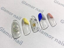 グラマーネイル(Glamor nail)/スノー×バルーンフレンチ