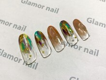グラマーネイル(Glamor nail)/ニュアンス×アート