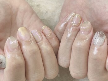 プライズアイリス アイラッシュ 池袋東口店(prize Iris eyelash)/ヌーディーオーロラネイル♪