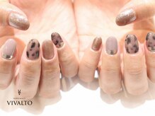 ワールド ビューティ ヴィヴァルト 宝塚店(WORLD BEAUTY VIVALTO)/秋冬/アニマル柄ネイル