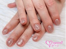 アヤネイル(ayanail)/ベージュマグネットネイル^_^