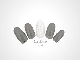 冬ネイル☆グレーワンカラー