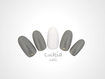 冬ネイル☆グレーワンカラー