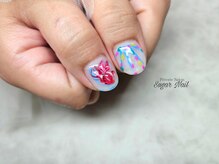 シュガーネイル(sugar nail)/夏フェスネイル