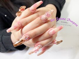 【ロングネイル】ハートネイル