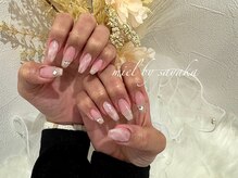 ミエル 北千住店(miel)/ピンク大理石ネイル