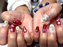 アリューネ(Aryune)/持ち込みデザイン90分/雪ネイル