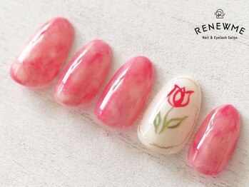 レニューム 祖師ヶ谷大蔵店(RENEWME)の写真/【パーツ持ち込みOK◎】ハンド、フット90分やり放題メニュー♪ベテランネイリストが担当☆