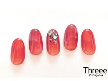 スリーネイルプラスアイラッシュ(Threee Nail+Eyelash)/アートネイル