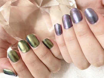 ちぐはぐミラーネイル