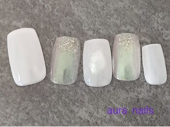 アウラネイルズ(aura nails)/☆ハンドシンプルコース　¥6800