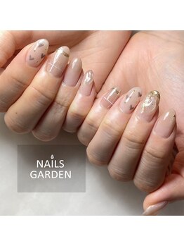 ネイルズガーデン(NAILS GARDEN)/ニュアンスハートネイル