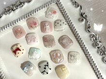 ペティル(petille)の雰囲気（フットネイルのデザインです）