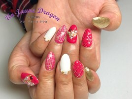 ピンク☆ラブリーネイル