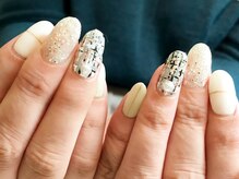 マノアネイル 甲子園口店(MANOA NAIL)/ツイード+ラメ　5500円