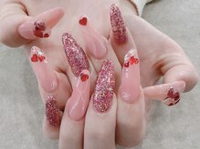 プライズアイリス アイラッシュ 池袋東口店(prize Iris eyelash)/ジェルスカ☆ハートネイル