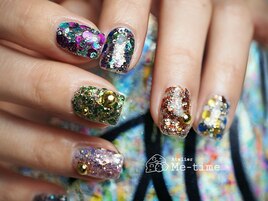 ラメぎっしりネイル