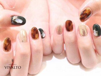 ワールド ビューティ ヴィヴァルト 宝塚店(WORLD BEAUTY VIVALTO)/べっ甲/秋冬ネイル