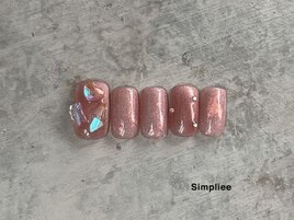 ワンホン.氷ビジューネイル