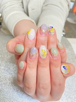 ラルーン 国母店(La lune)/押し花ネイル♪
