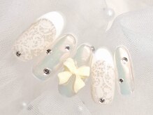 ドルチェネイル(Dolce.Nail)/【ワンホンコース】レースネイル