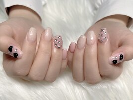 ワンカラーにラメグラ♪