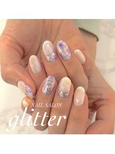 ネイルサロン グリッター(NAIL SALON glitter)/梅雨ネイル