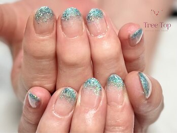 ラメグラデーションネイル