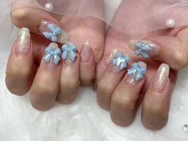 リボンパーツネイル♪