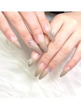 アトリエハルミナ バイ バラ 三島店(atelierharumina by valla)/清楚グラデ　ストーンアート