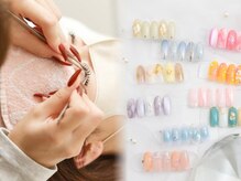 まつ毛とネイル同時施術で時短で綺麗に！