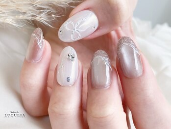 サロンドルクリア(Salon de LUCULIA)/マグネット×リボンネイル