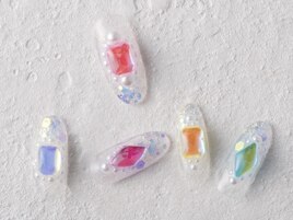 カラフルストーンネイル
