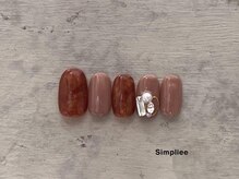 シンプリー 西荻窪店(Simpliee)/べっこうビジューネイル