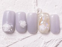 ネイルメゾン 渋谷店(NAIL MAISON)/ワンホン薔薇埋め尽くし¥6980