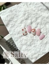 ネイルアンドアイラッシュサロン ソルティ 寺田町(salty)/４月マンスリーデザイン