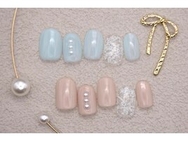5000円　ホイルネイル　シンプル