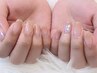 グラデーション+ワンポイント　￥6200