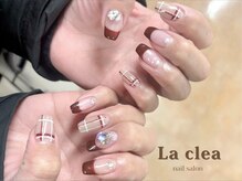 ラ クレア 千葉店/バレンタインチェックネイル