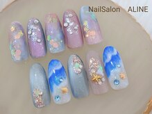ネイルサロン アリーヌ(ＡＬＩＮＥ)の雰囲気（【初回オフ無料＋マグネット￥6500→5900】※写真7月新作￥8900 ）