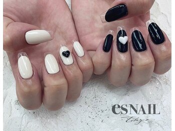 エスネイル 新宿西口店(es NAIL)/クリアフレンチ