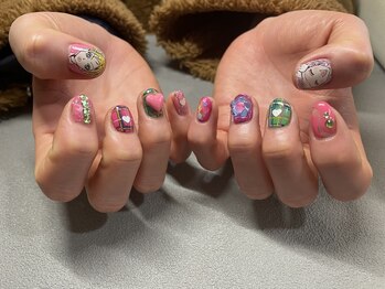 ネイルサロン ブリリアント(Nail Salon Brilliant)/付け放題＋キャラネイル2