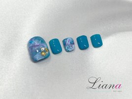 夏のニュアンスネイル