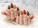 クリスマスネイル