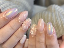 エクラ(eclat)/ぷっくりフラワー×オーロラ