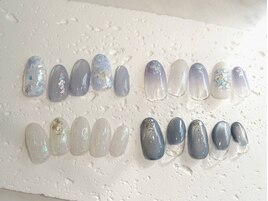 紫陽花ネイル