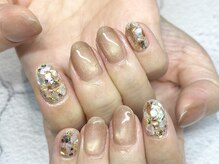 アイラッシュアンドネイル専門店 クラル(CURAR)/シェル×マグネットネイル