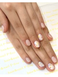 ニュアンスフラワーネイル♪