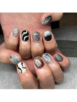 個性派ニュアンスネイル☆