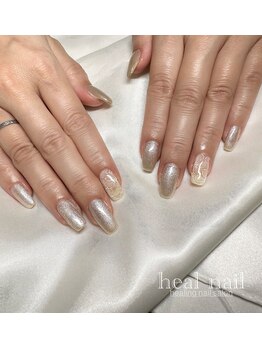 ヒールネイル(heal nail)/magnet×レース風.